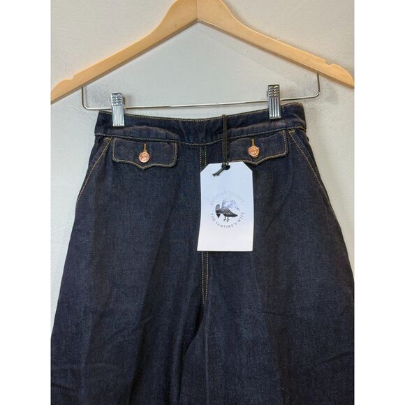 Current/Elliott Women's Size 24 Blue THE COLETTE CULOTTE Jeans NWT - Picture 6 of 13